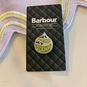 Barbour “Get Protected, Get Barbour” Pin